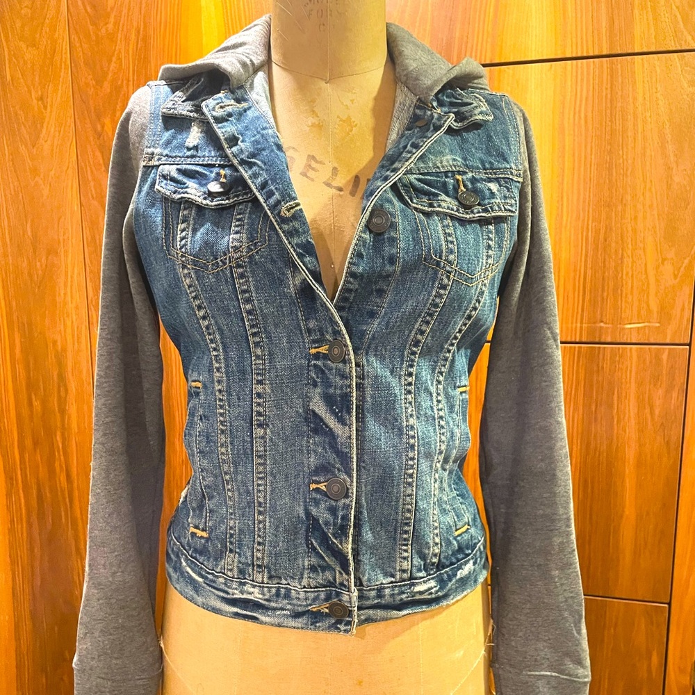 A&F jean/sweater jacket